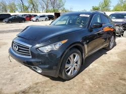 Salvage cars for sale from Copart Bridgeton, MO: 2014 Infiniti QX70