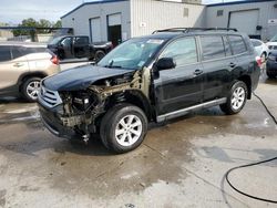 Salvage cars for sale from Copart New Orleans, LA: 2012 Toyota Highlander Base