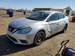 Salvage cars for sale at Brighton, CO auction: 2016 Nissan Sentra S