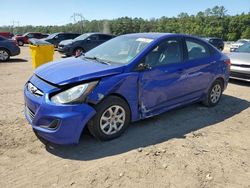 Salvage cars for sale from Copart Greenwell Springs, LA: 2013 Hyundai Accent GLS