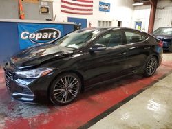 Salvage cars for sale from Copart Angola, NY: 2018 Hyundai Elantra Sport