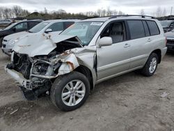 Salvage cars for sale at Duryea, PA auction: 2006 Toyota Highlander Hybrid
