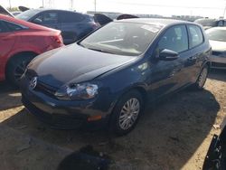 Salvage cars for sale from Copart Elgin, IL: 2012 Volkswagen Golf