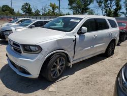 Salvage cars for sale from Copart Riverview, FL: 2017 Dodge Durango GT