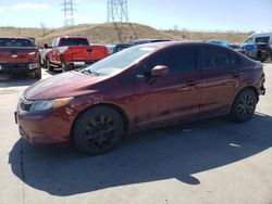 Honda Civic salvage cars for sale: 2012 Honda Civic LX