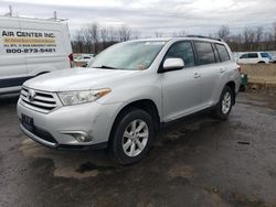 Salvage cars for sale from Copart Marlboro, NY: 2013 Toyota Highlander Base