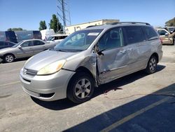 Salvage cars for sale at Hayward, CA auction: 2005 Toyota Sienna CE