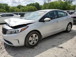 Salvage cars for sale from Copart Augusta, GA: 2018 KIA Forte LX