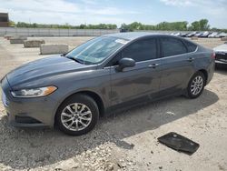 Salvage cars for sale from Copart Kansas City, KS: 2016 Ford Fusion S