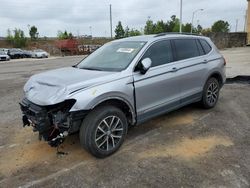 Salvage cars for sale at Gaston, SC auction: 2021 Volkswagen Tiguan SE