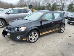 Salvage cars for sale at North Billerica, MA auction: 2012 Chevrolet Sonic LTZ