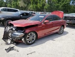 Salvage cars for sale at Ocala, FL auction: 2018 Mercedes-Benz C300