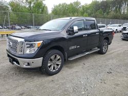 Salvage cars for sale at Waldorf, MD auction: 2018 Nissan Titan SV