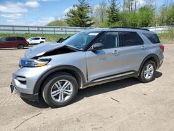 Salvage cars for sale from Copart Davison, MI: 2023 Ford Explorer XLT