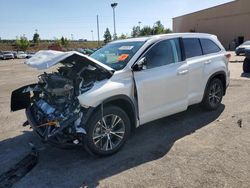 Toyota Highlander xle salvage cars for sale: 2016 Toyota Highlander XLE