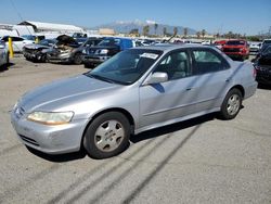 Salvage cars for sale from Copart Colton, CA: 2002 Honda Accord EX