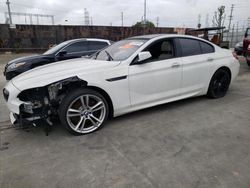 Salvage cars for sale from Copart Wilmington, CA: 2014 BMW 640 I Gran Coupe