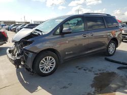 Salvage cars for sale at Grand Prairie, TX auction: 2016 Toyota Sienna XLE