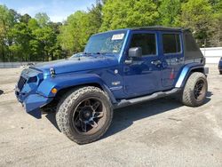 Jeep salvage cars for sale: 2010 Jeep Wrangler Unlimited Sahara