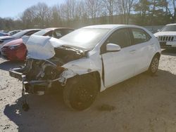 Salvage cars for sale at North Billerica, MA auction: 2017 Toyota Corolla L