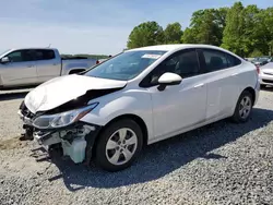 Chevrolet salvage cars for sale: 2018 Chevrolet Cruze LS