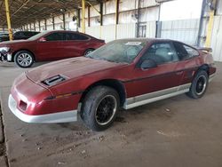 Salvage cars for sale at Phoenix, AZ auction: 1987 Pontiac Fiero GT