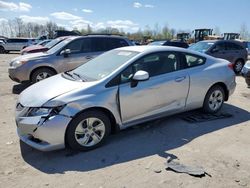 Salvage cars for sale at Duryea, PA auction: 2013 Honda Civic LX