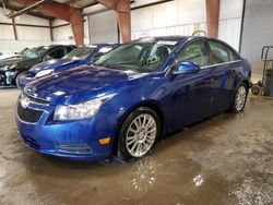 Salvage cars for sale at Lansing, MI auction: 2012 Chevrolet Cruze ECO