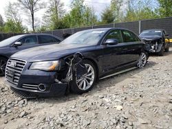 Salvage cars for sale from Copart Waldorf, MD: 2013 Audi A8 Quattro