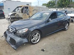 Salvage cars for sale from Copart Opa Locka, FL: 2014 Mercedes-Benz E 350 4matic