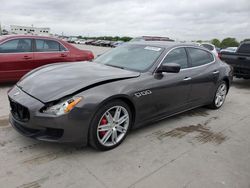 Salvage cars for sale at Grand Prairie, TX auction: 2015 Maserati Quattroporte S