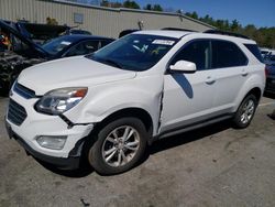 Salvage cars for sale from Copart Exeter, RI: 2017 Chevrolet Equinox LT