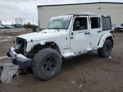 Salvage cars for sale at Rocky View County, AB auction: 2013 Jeep Wrangler Unlimited Sahara