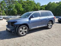 Salvage cars for sale from Copart Austell, GA: 2011 Toyota Highlander Limited