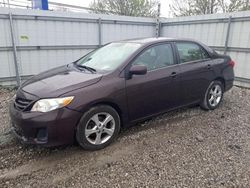 Salvage cars for sale from Copart Walton, KY: 2013 Toyota Corolla Base