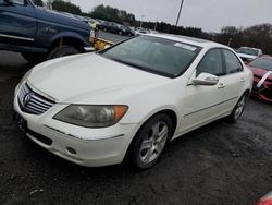 Salvage cars for sale at East Granby, CT auction: 2007 Acura RL