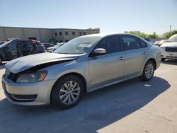 Volkswagen salvage cars for sale: 2013 Volkswagen Passat S