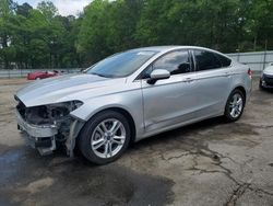 Salvage cars for sale at Austell, GA auction: 2018 Ford Fusion SE