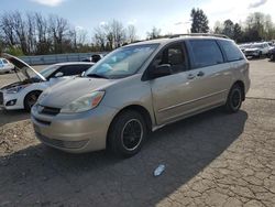 Salvage cars for sale at Portland, OR auction: 2004 Toyota Sienna CE