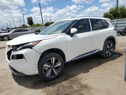 Salvage cars for sale at Miami, FL auction: 2021 Nissan Rogue SL