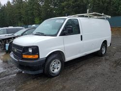 Salvage trucks for sale at Graham, WA auction: 2017 Chevrolet Express G2500