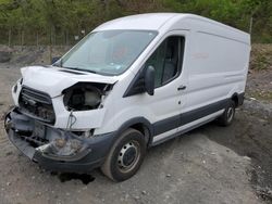 Salvage trucks for sale at Marlboro, NY auction: 2015 Ford Transit T-150