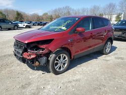 Salvage cars for sale at North Billerica, MA auction: 2017 Ford Escape SE