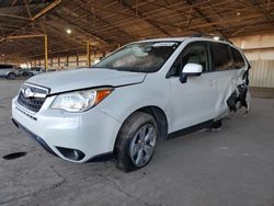 Salvage cars for sale at Phoenix, AZ auction: 2015 Subaru Forester 2.5I Limited