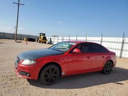 Salvage cars for sale from Copart Andrews, TX: 2009 Audi A4 2.0T Quattro