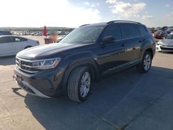 Salvage cars for sale at Grand Prairie, TX auction: 2021 Volkswagen Atlas SE