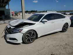 Honda Accord Sport salvage cars for sale: 2020 Honda Accord Sport