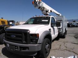 Salvage trucks for sale at Colton, CA auction: 2008 Ford F450 Super Duty