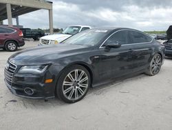 Salvage cars for sale from Copart West Palm Beach, FL: 2012 Audi A7 Prestige