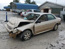 Honda Accord EX Vehiculos salvage en venta: 2002 Honda Accord EX